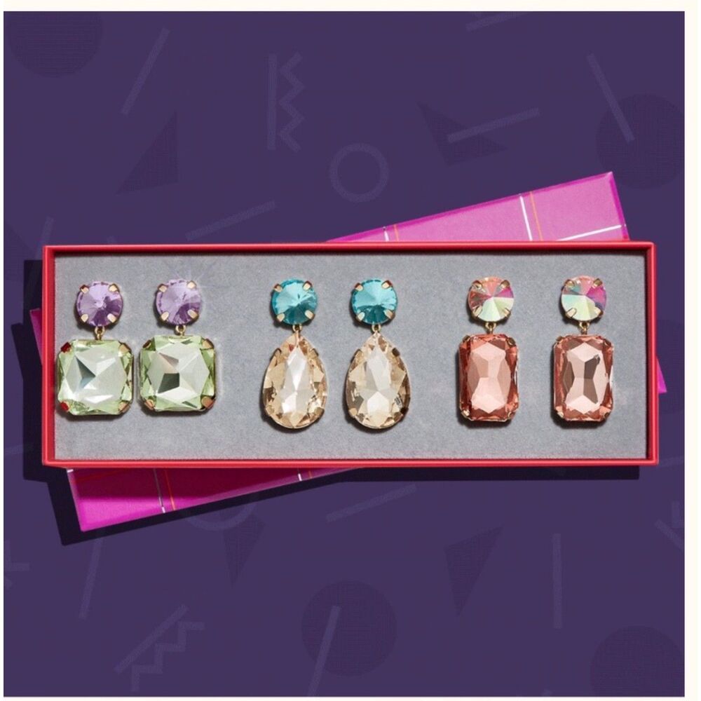 BaubleBar Bonbon Gem Drop Earring Set $78